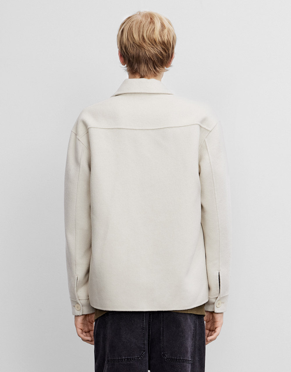 Patch Pocket Woolen Jacket