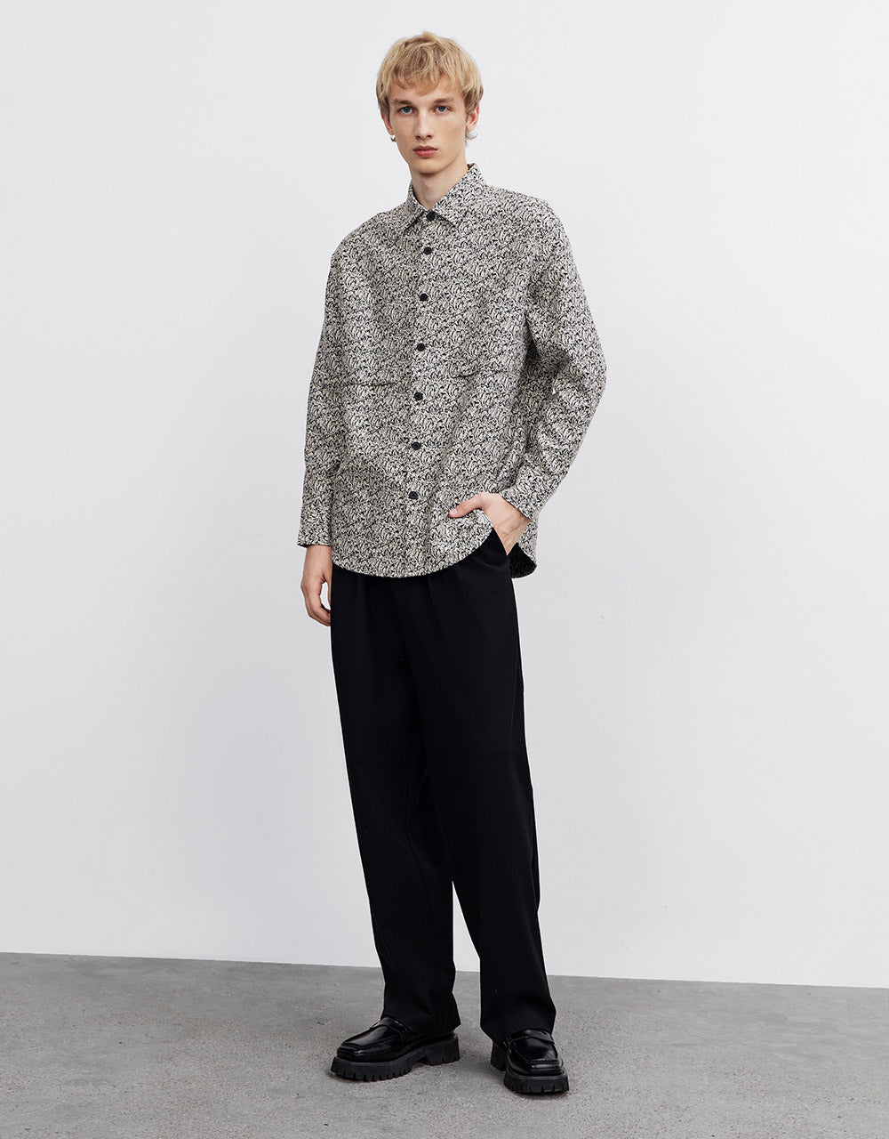Printed Buttn Up Shirt