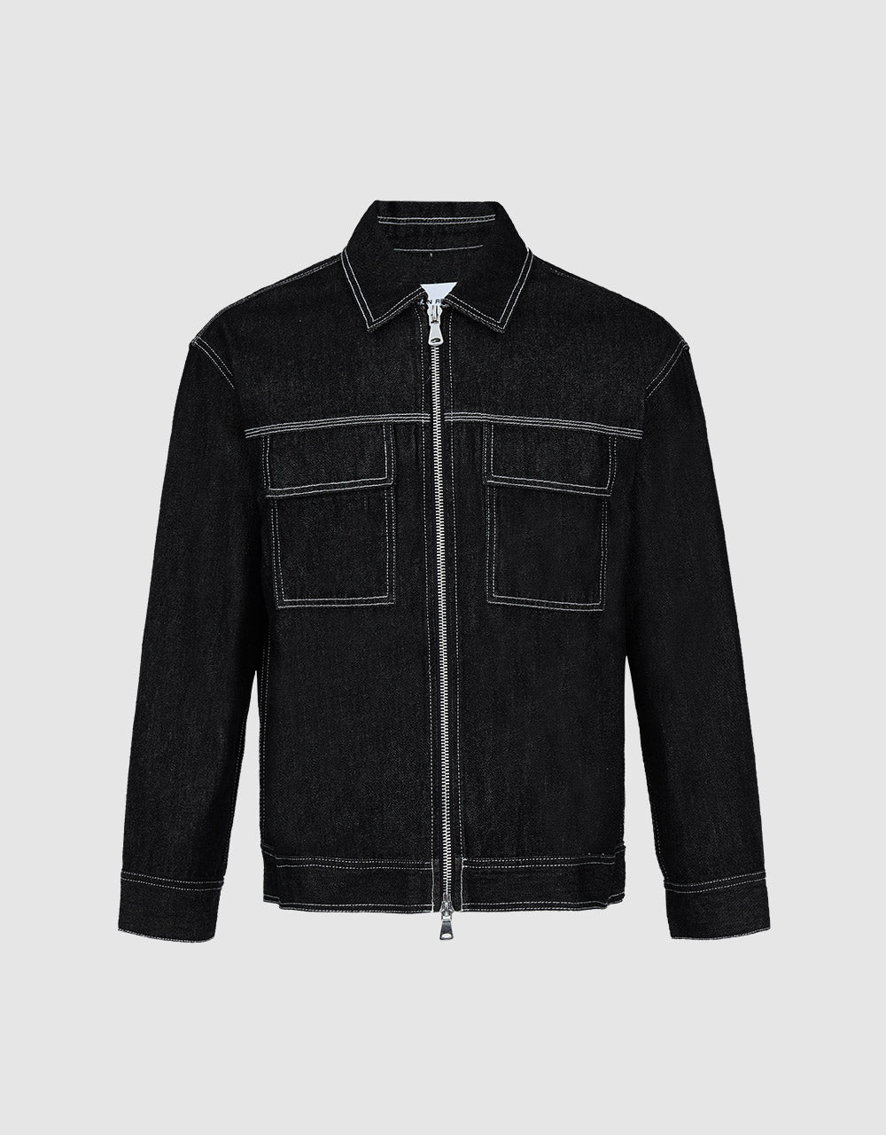 Zip Up Denim Jacket