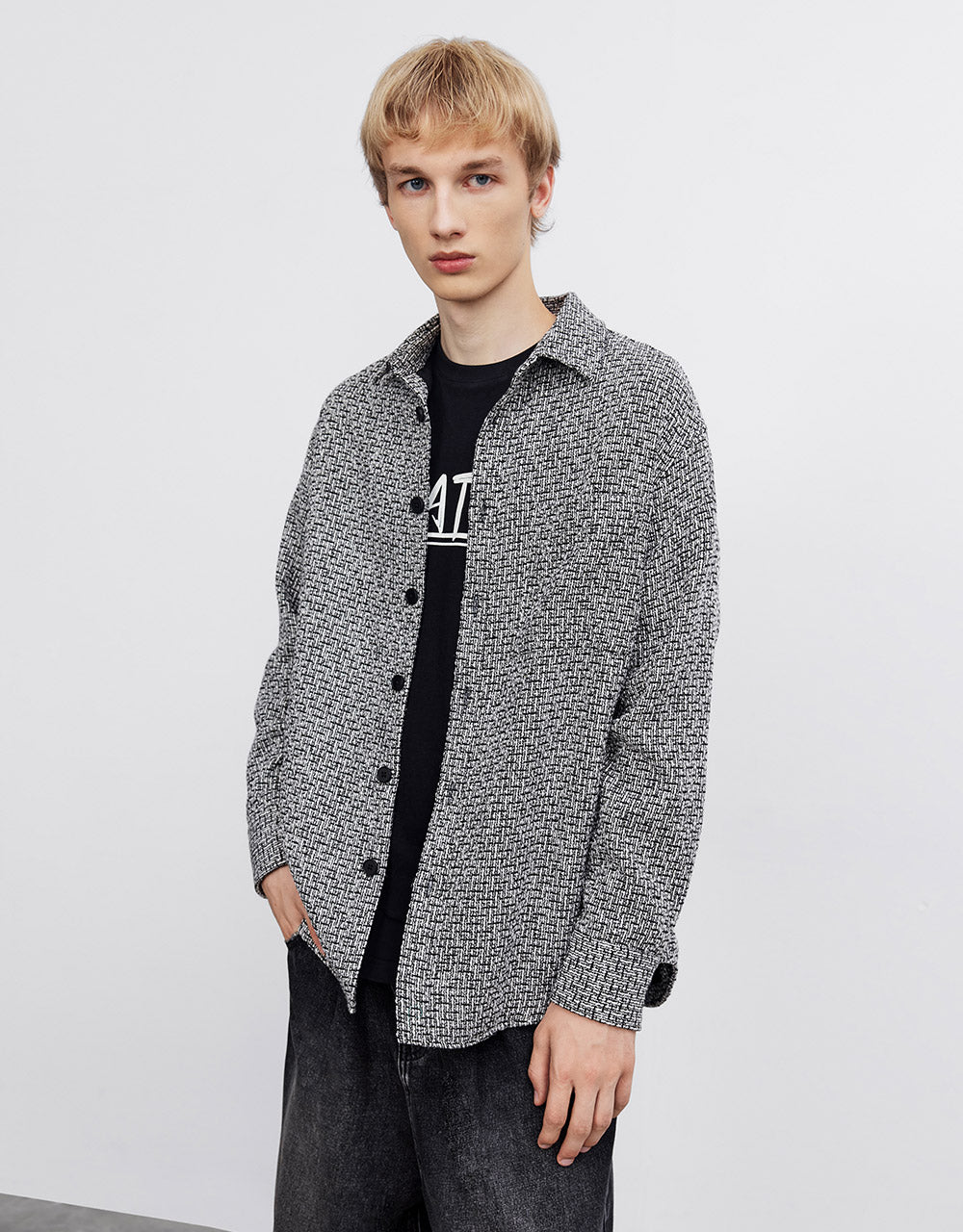 Patch Pocket Printed Shirt