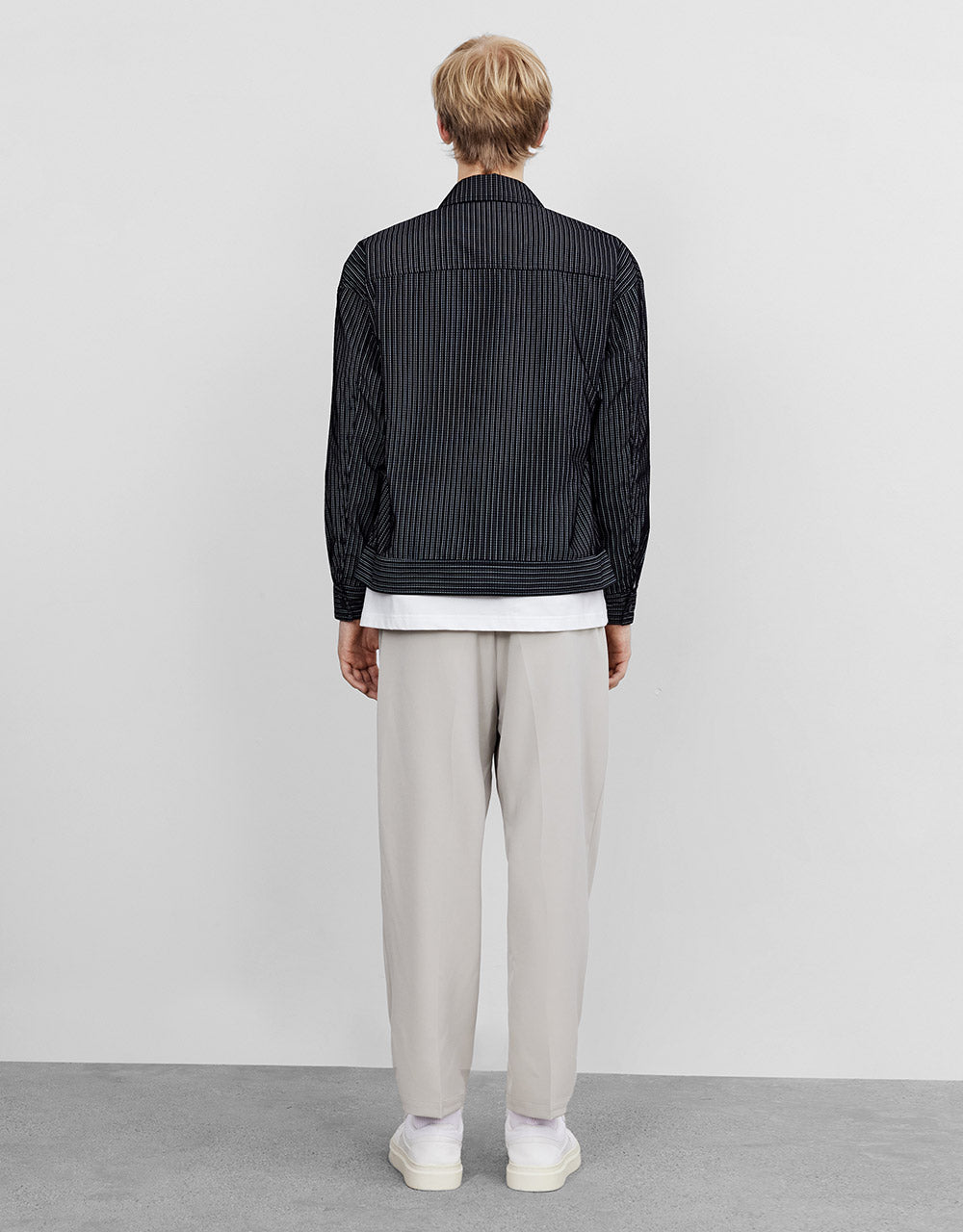 Pleated Straight Pants