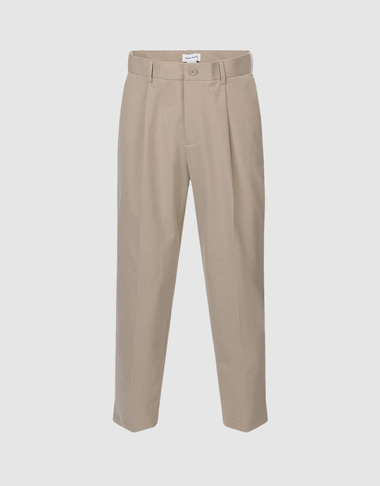 Pleated Straight Pants