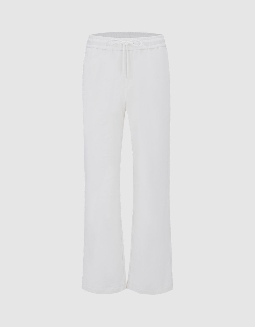 Elastic Waist Straight Pants