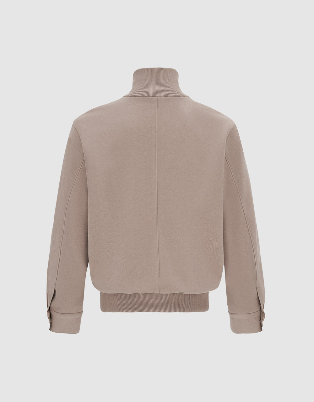 Contrast Hem Zip Up Jacket