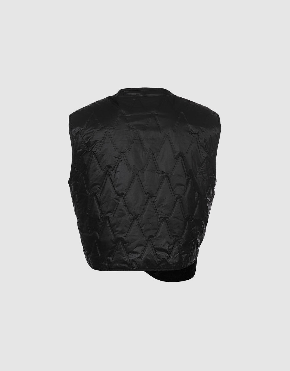 Asymmetrical Hem Puffer Vest