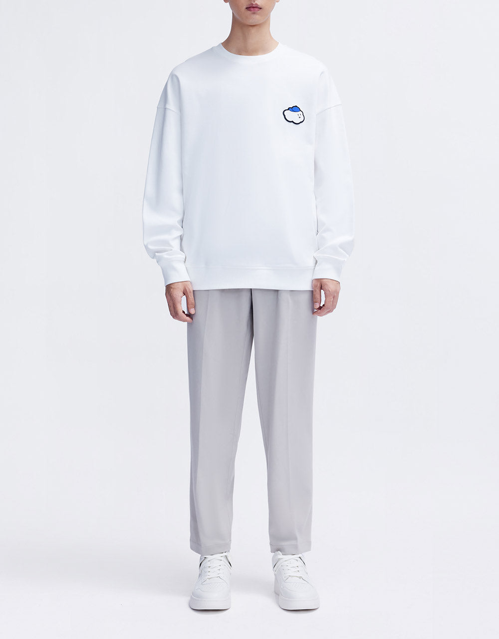 Pleated Straight Pants