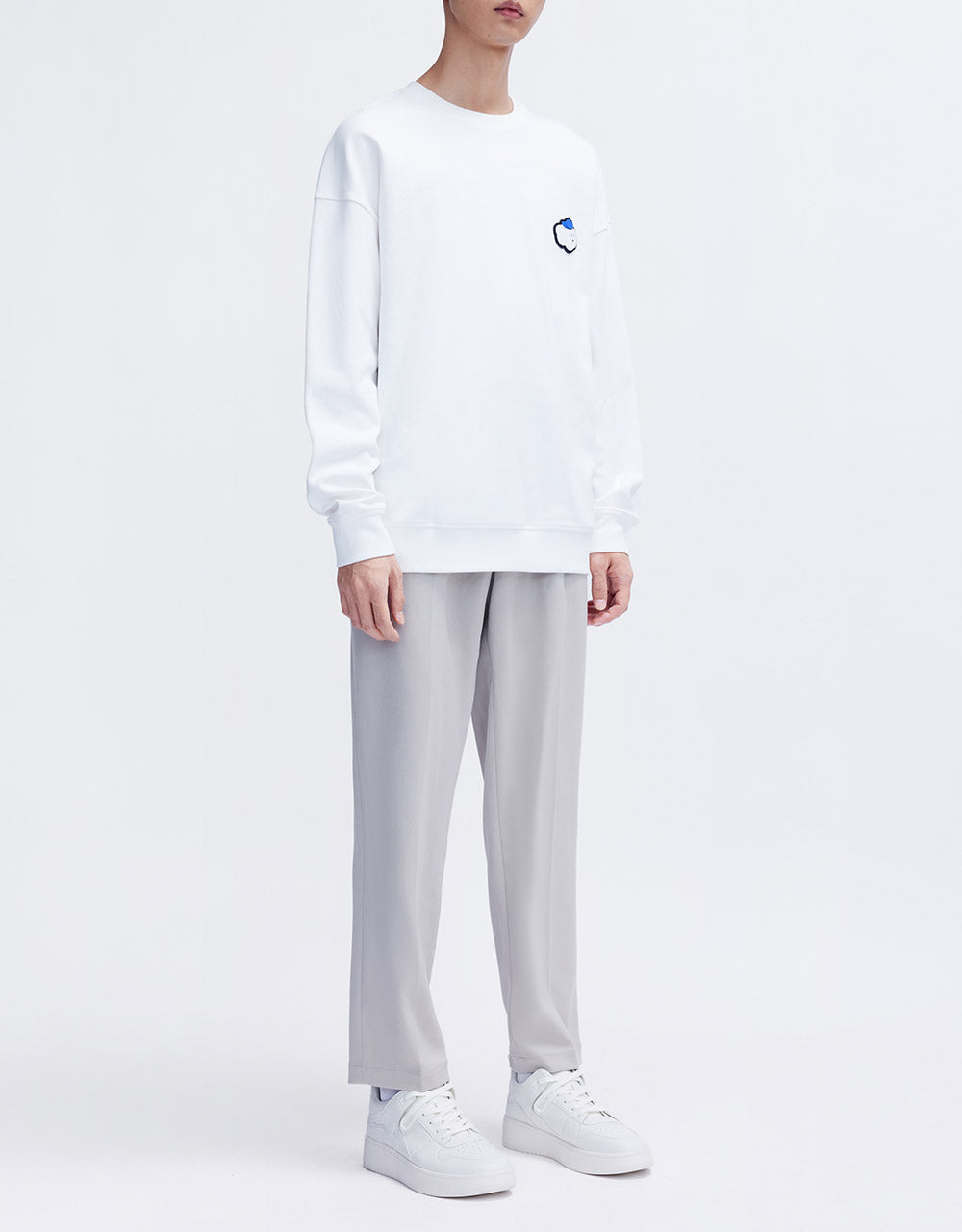 Pleated Straight Pants