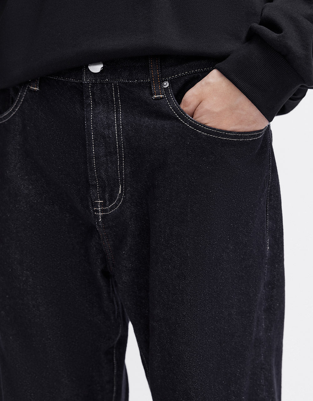 Roll Up Straight Jeans