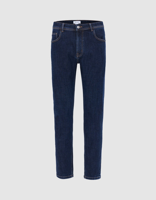 Mid Waist Straight Jeans