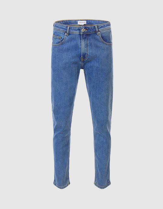 Mid Waist Straight Jeans