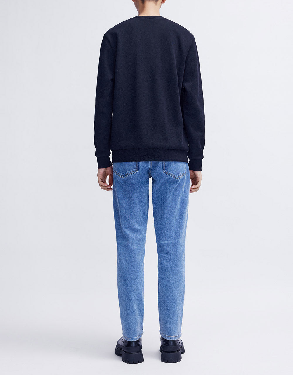 Mid Waist Straight Jeans