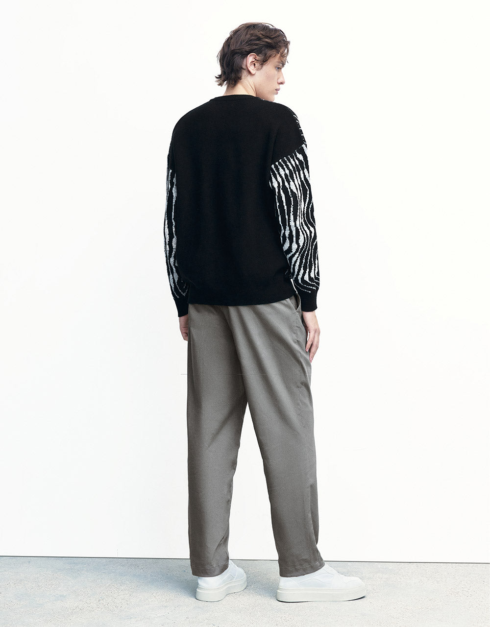 Mid Waist Straight Pants