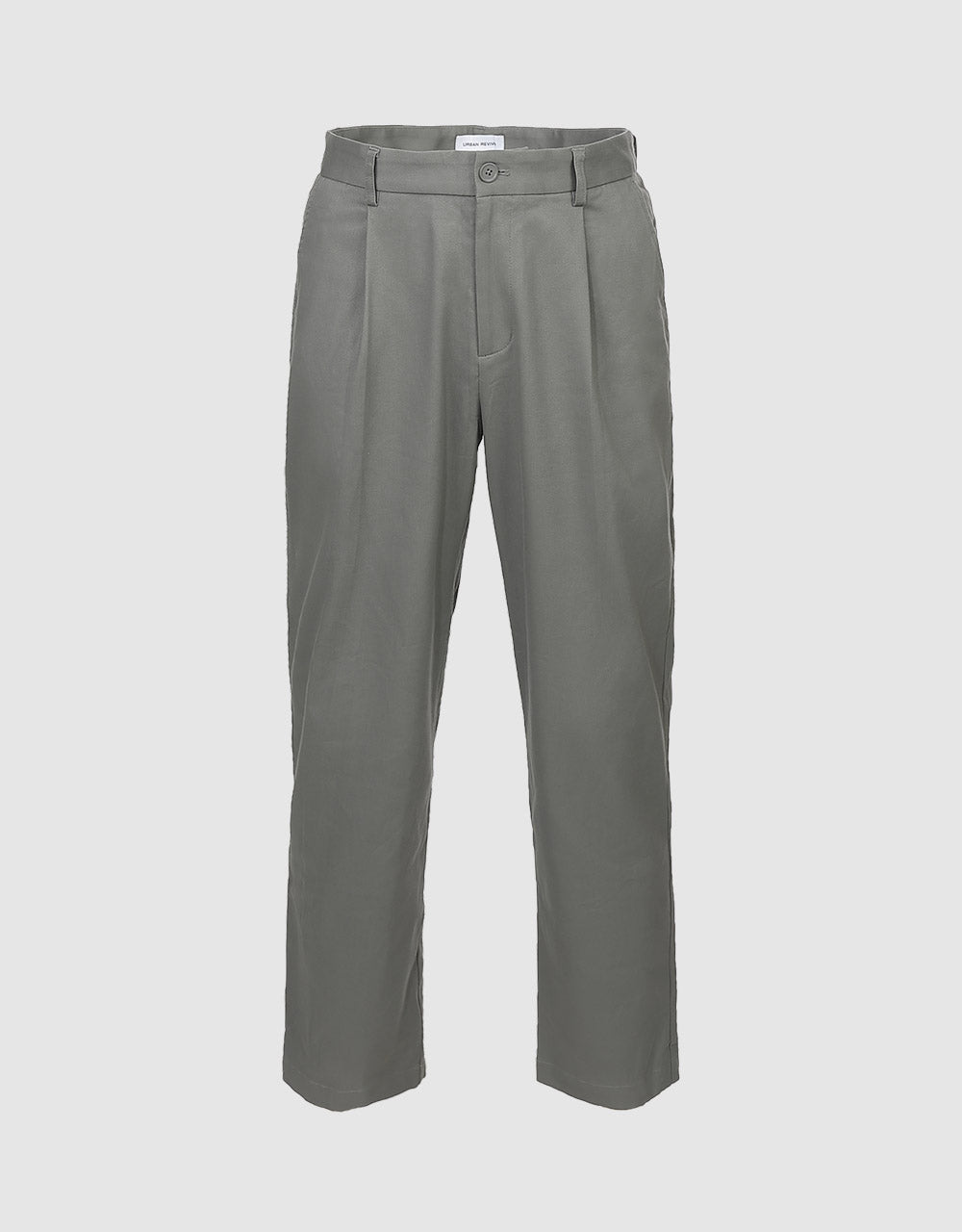 Mid Waist Straight Pants