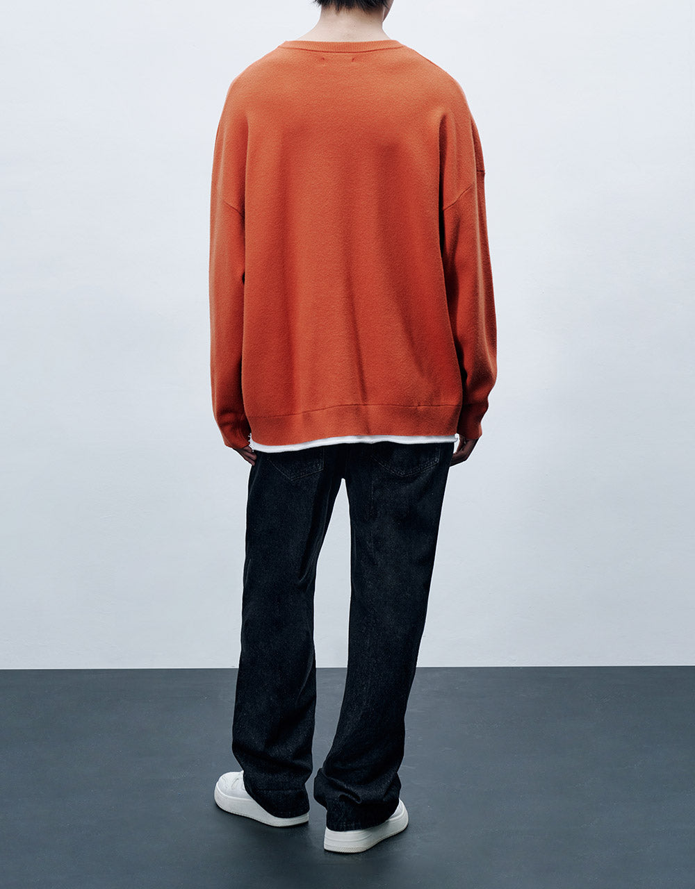 Roll Up Hem Straight Jeans