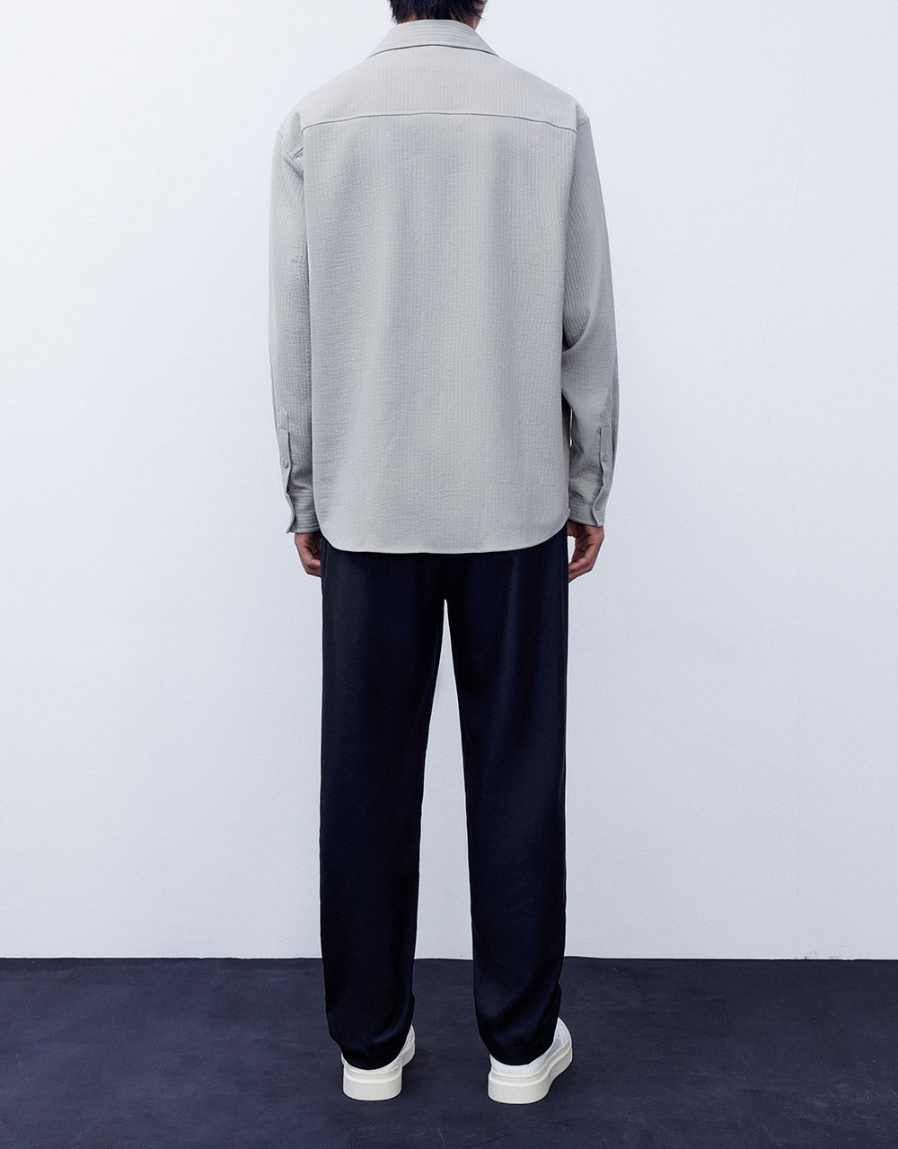 Pleated Straight Pants