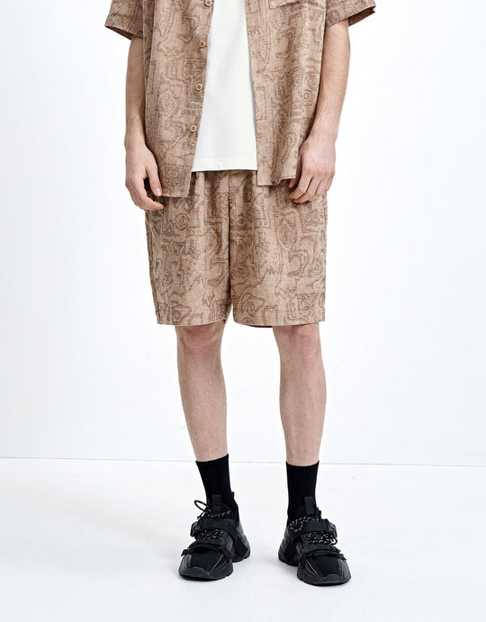 Abstract Print Shorts
