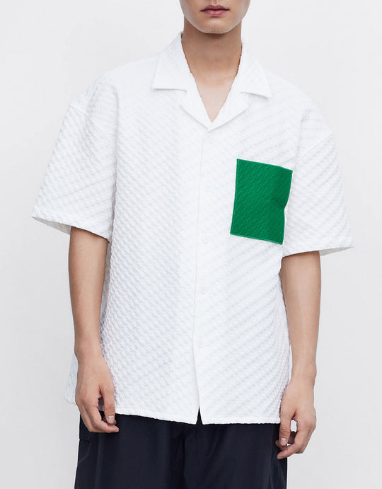 Colorblock Textured Shirt