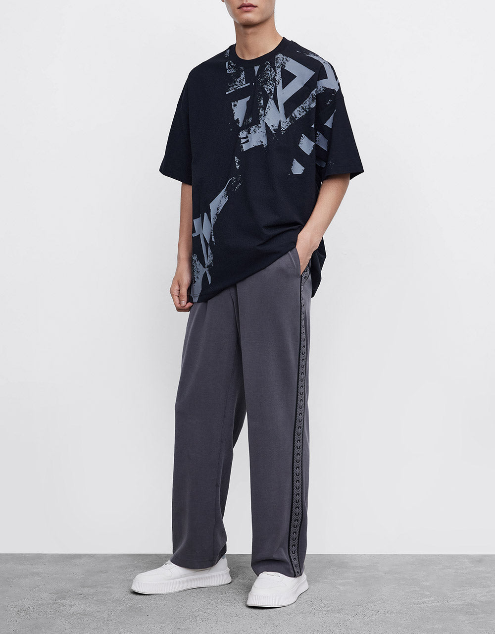 Elastic Waist Knit Pants