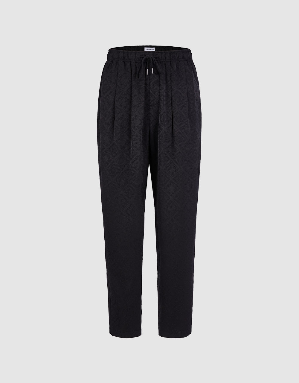 Jacquard Elastic Waist Pants