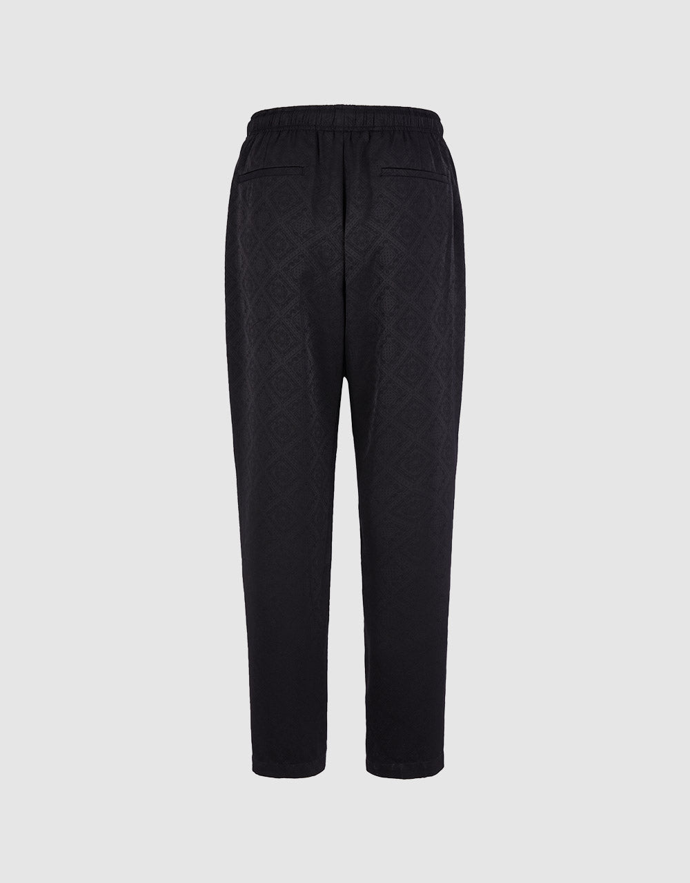 Jacquard Elastic Waist Pants