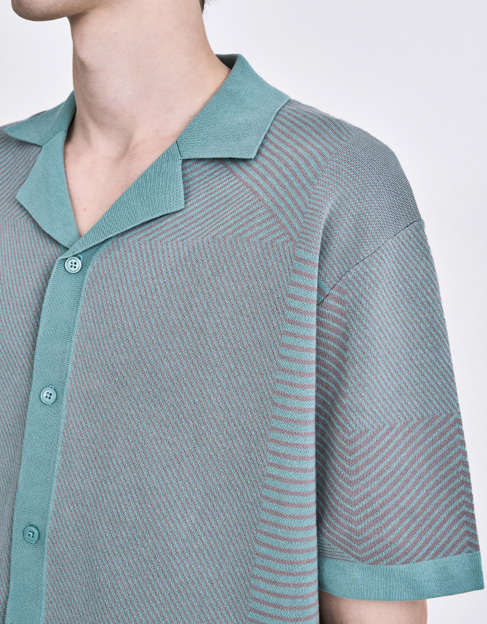 Printed Knit Cardigan