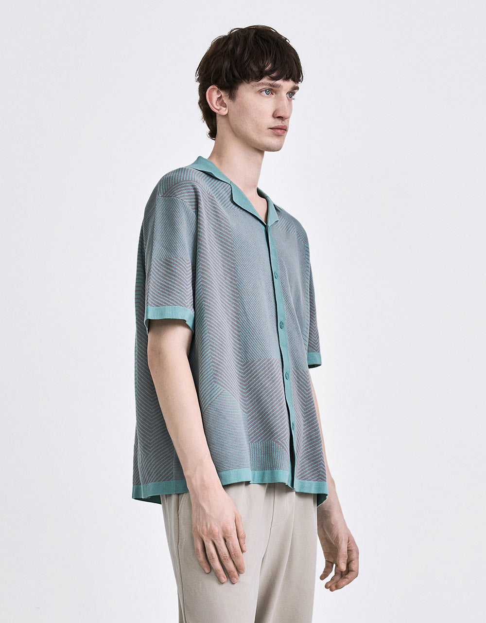 Printed Knit Cardigan