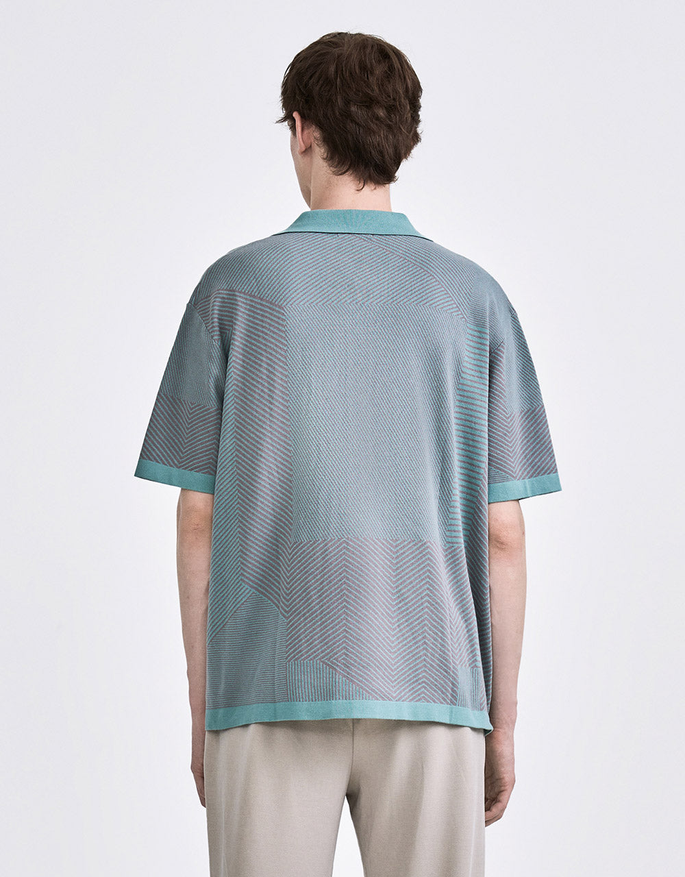 Printed Knit Cardigan