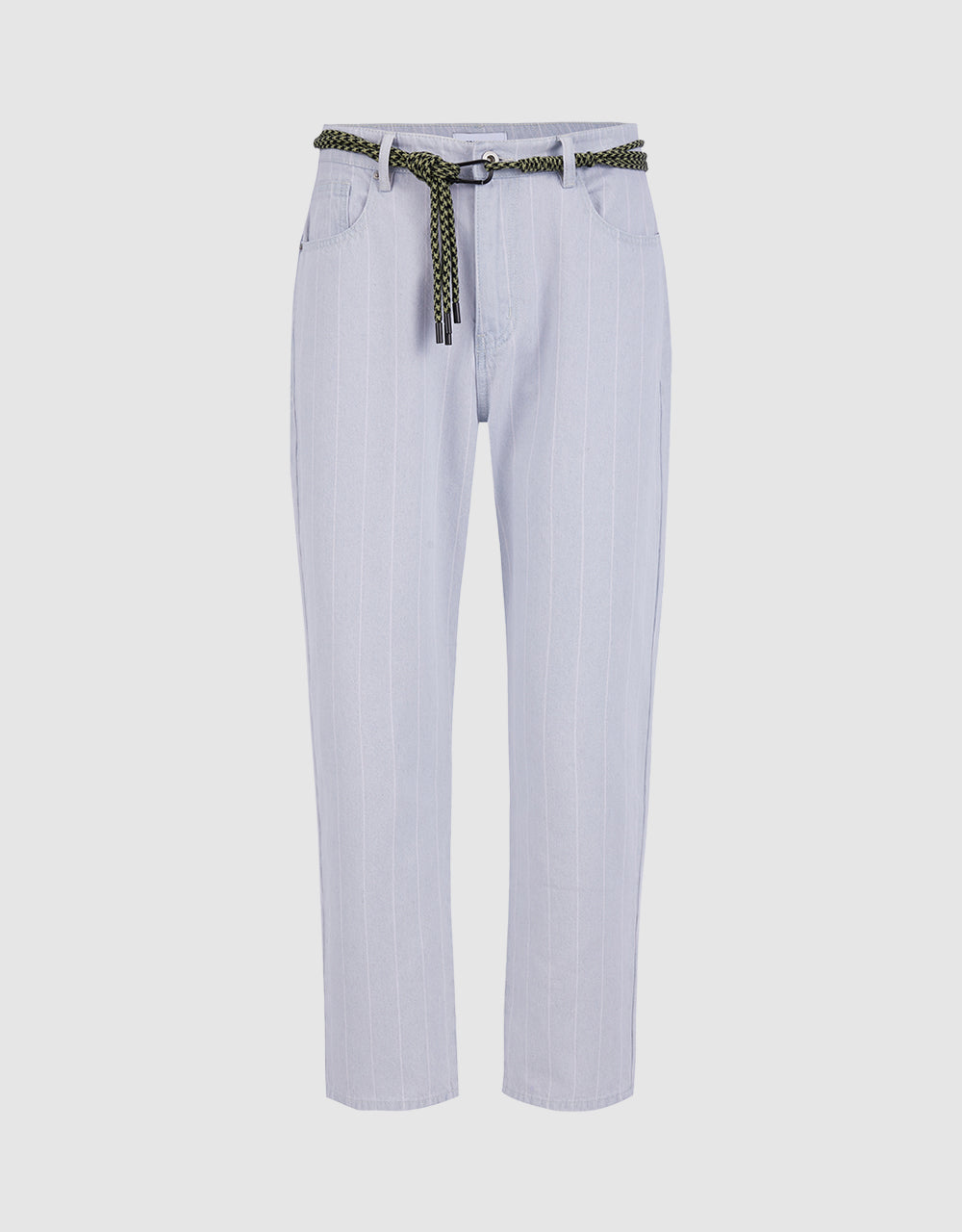 Striped Jeans With Belt