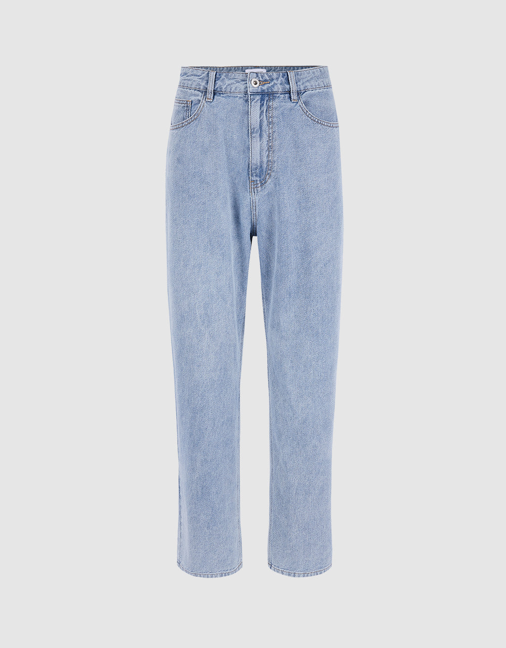 High Waist Bermuda Jeans