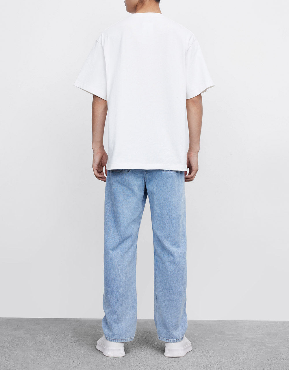 High Waist Bermuda Jeans