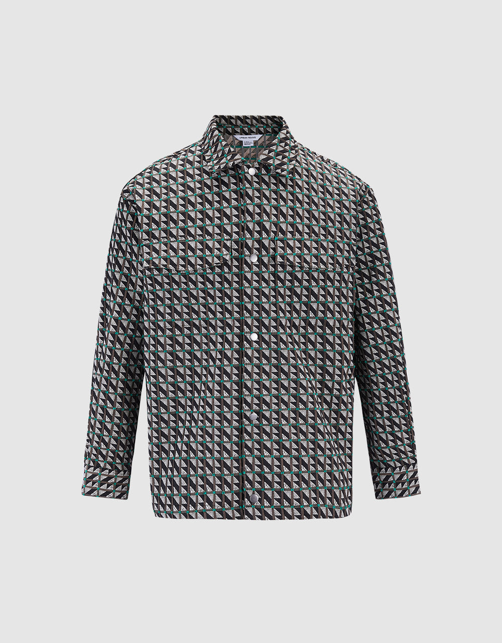 Geometric Print Jacket