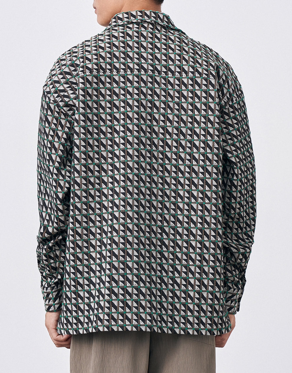 Geometric Print Jacket
