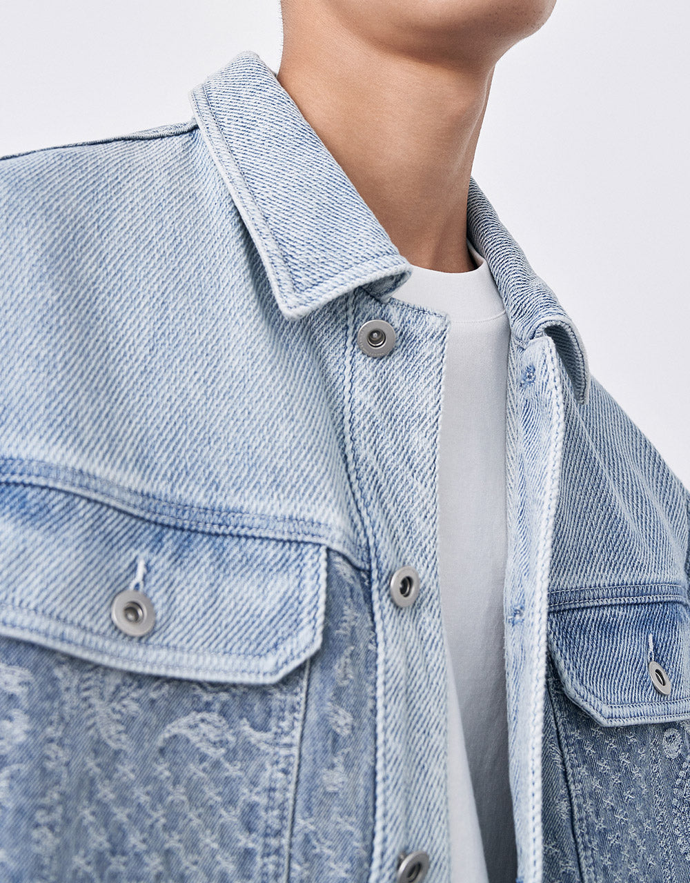 Paisley Print Denim Jacket