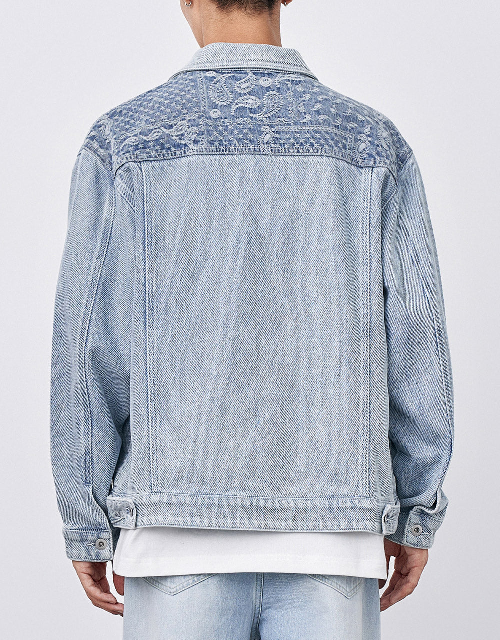 Paisley Print Denim Jacket