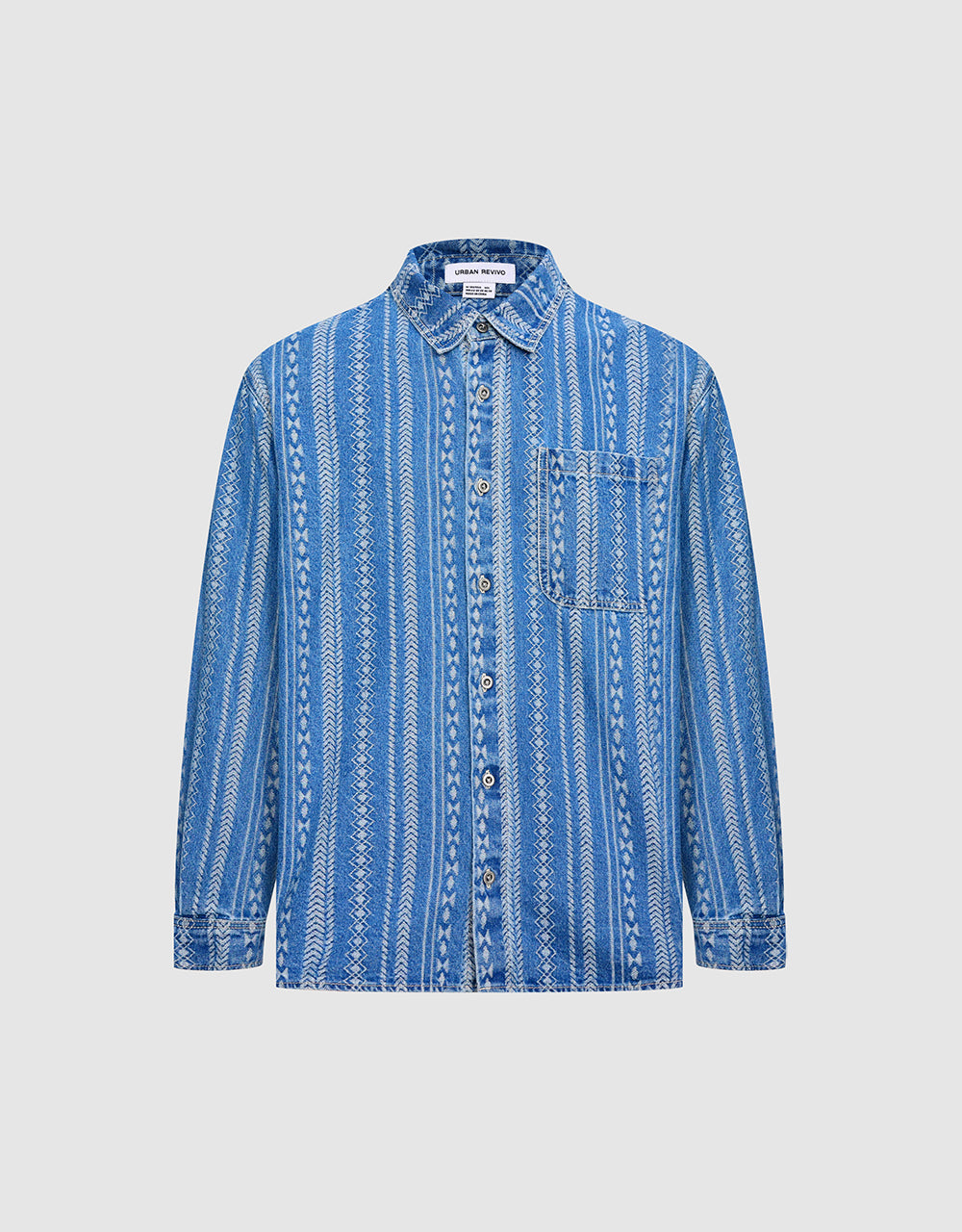 Embroidered Denim Shirt