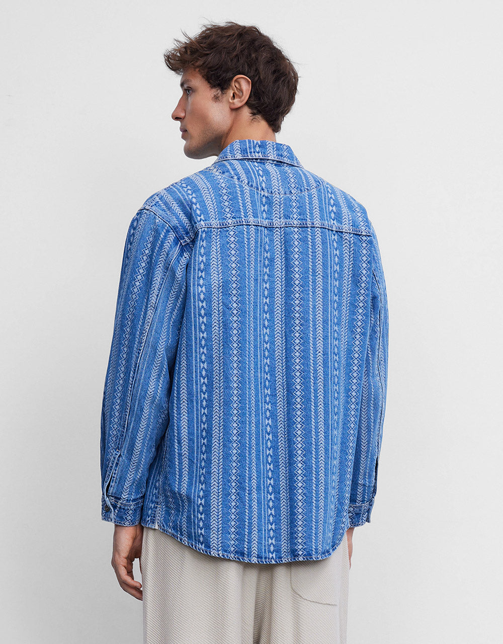 Embroidered Denim Shirt