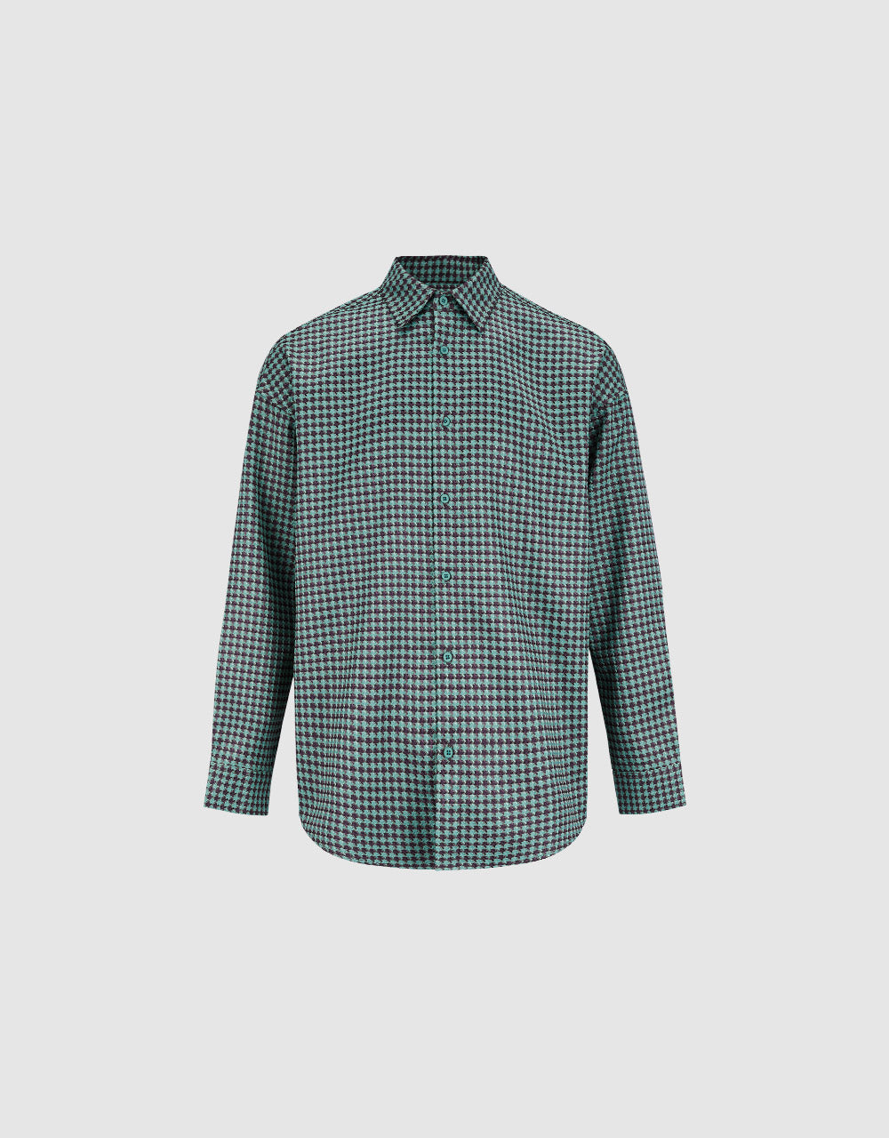 Houndstooth Print Shirt