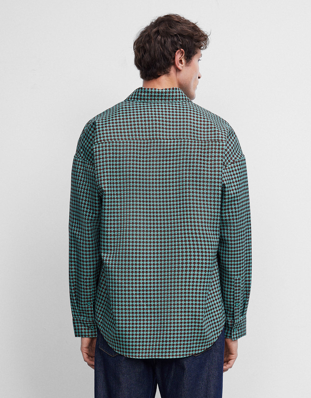 Houndstooth Print Shirt