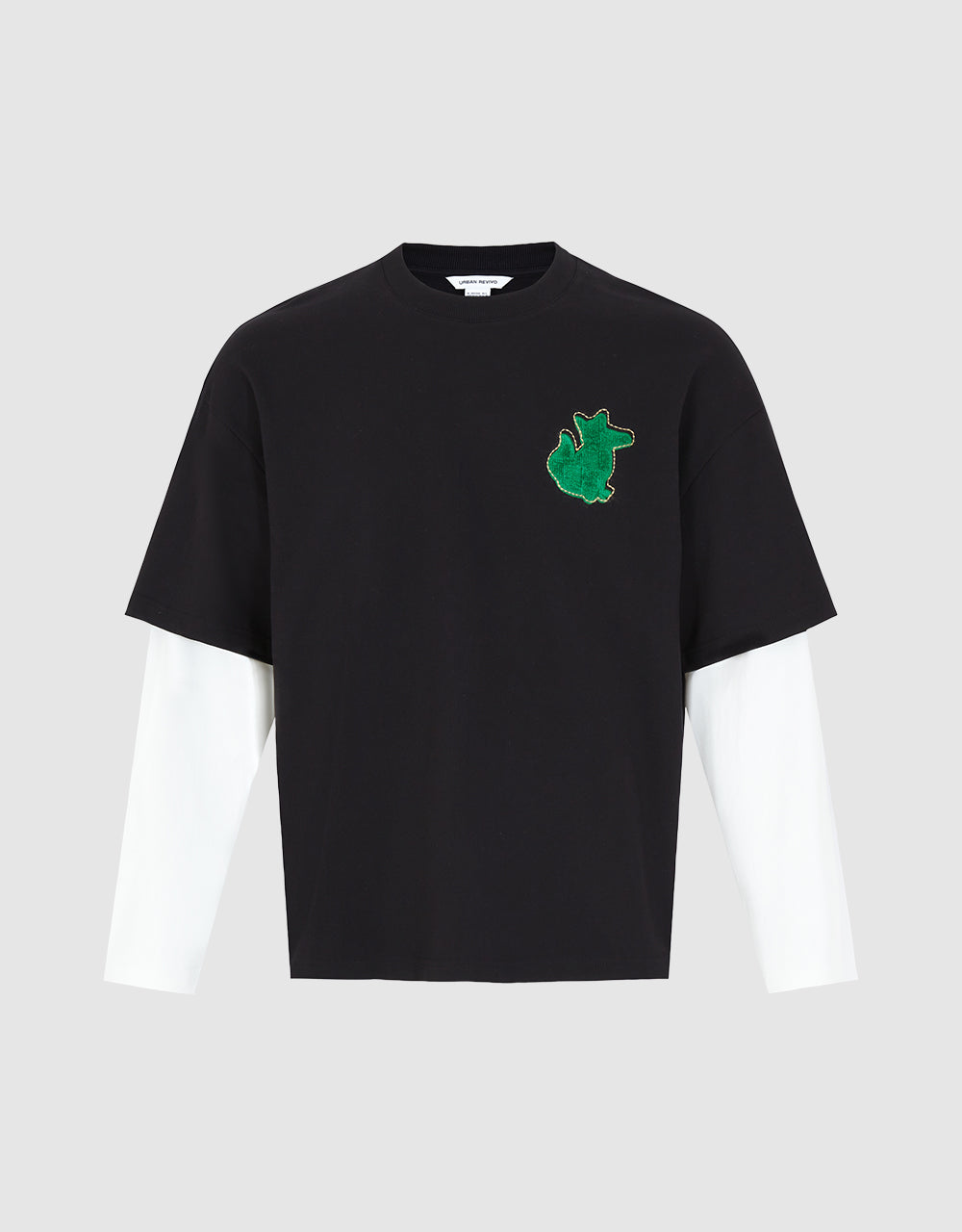 Combination Embroidered T-Shirt