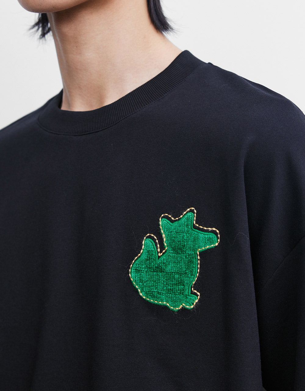 Combination Embroidered T-Shirt