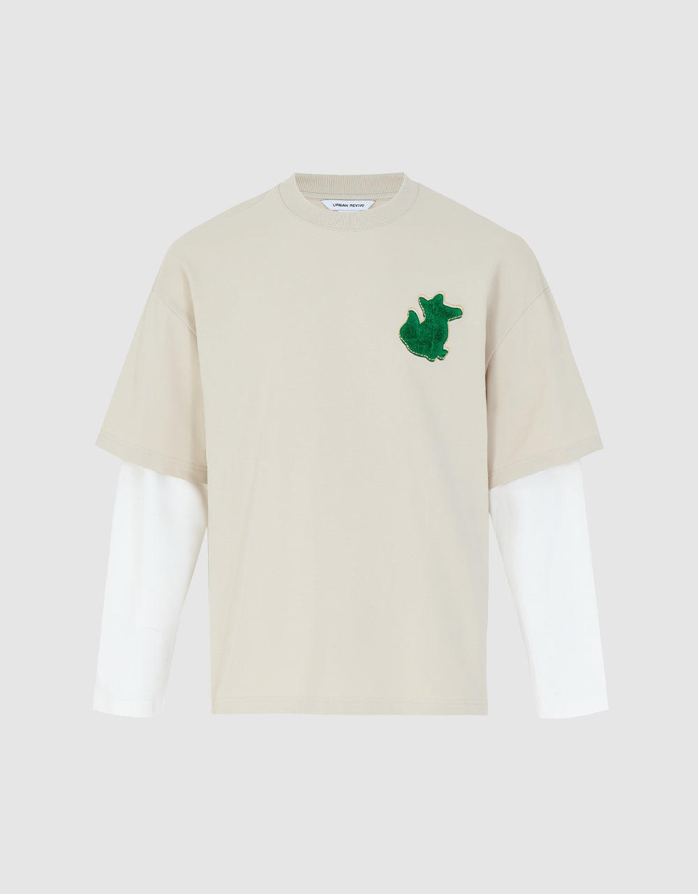 Combination Embroidered T-Shirt