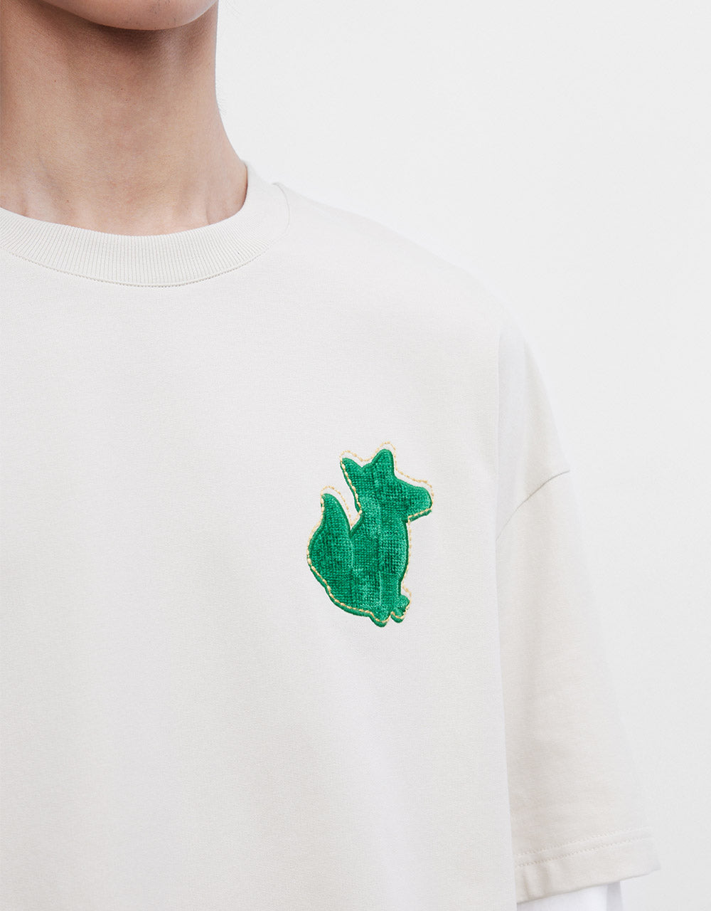 Combination Embroidered T-Shirt