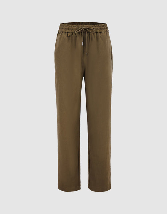 Utility Pocket Oversized Straight Pants