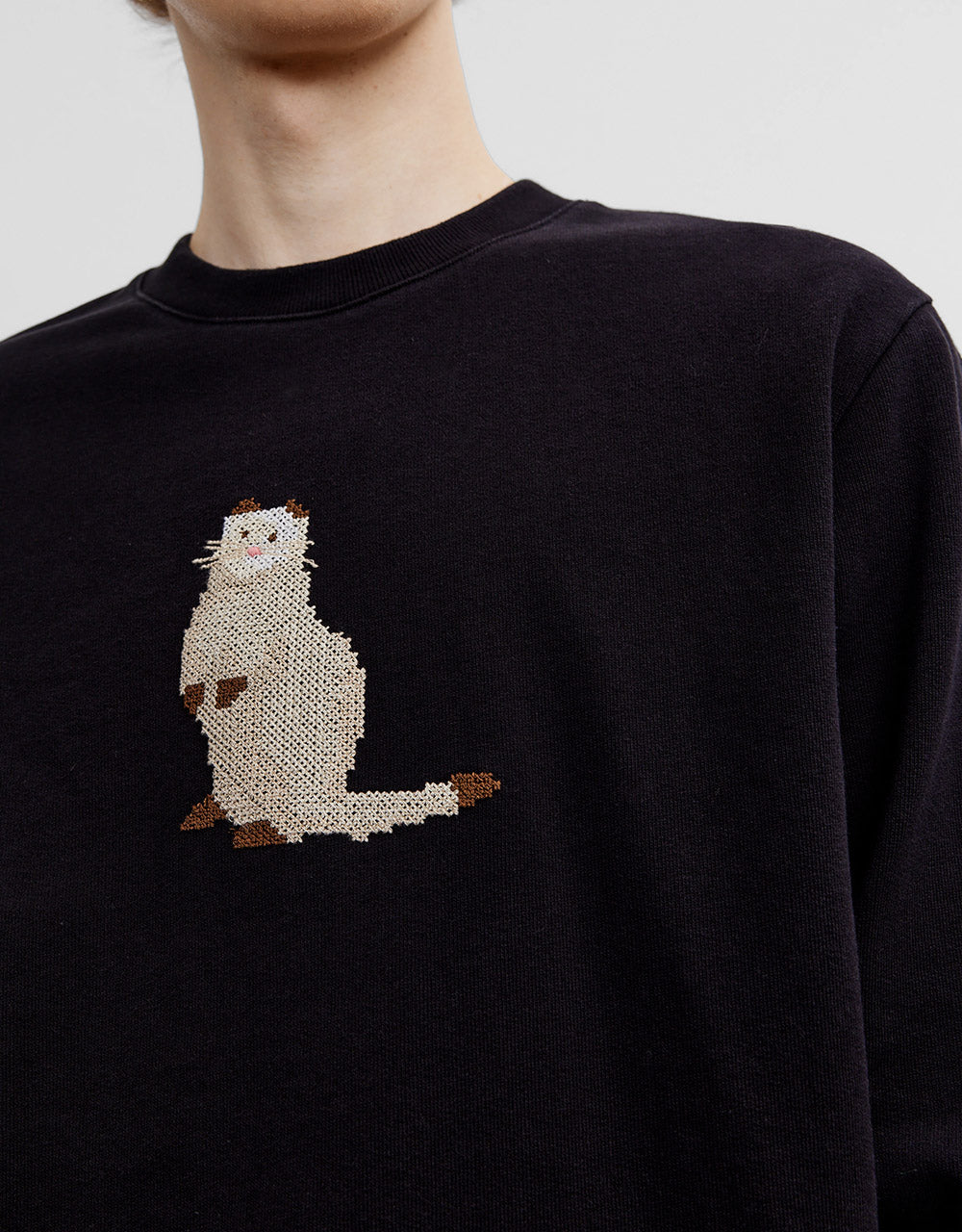 Animal Embroidered Sweatshirt