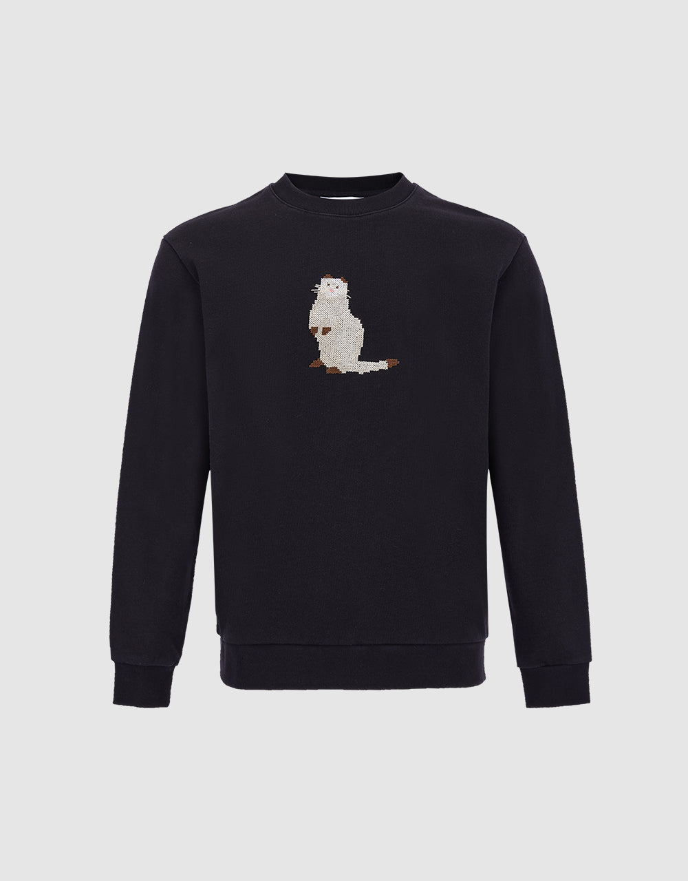 Animal Embroidered Sweatshirt