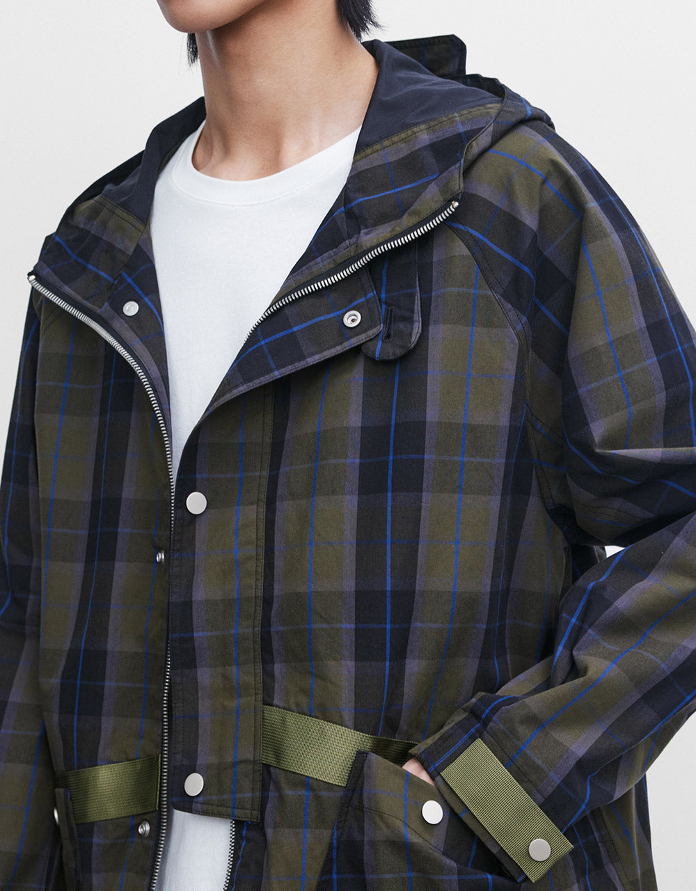 Plaid Hooded Jacket