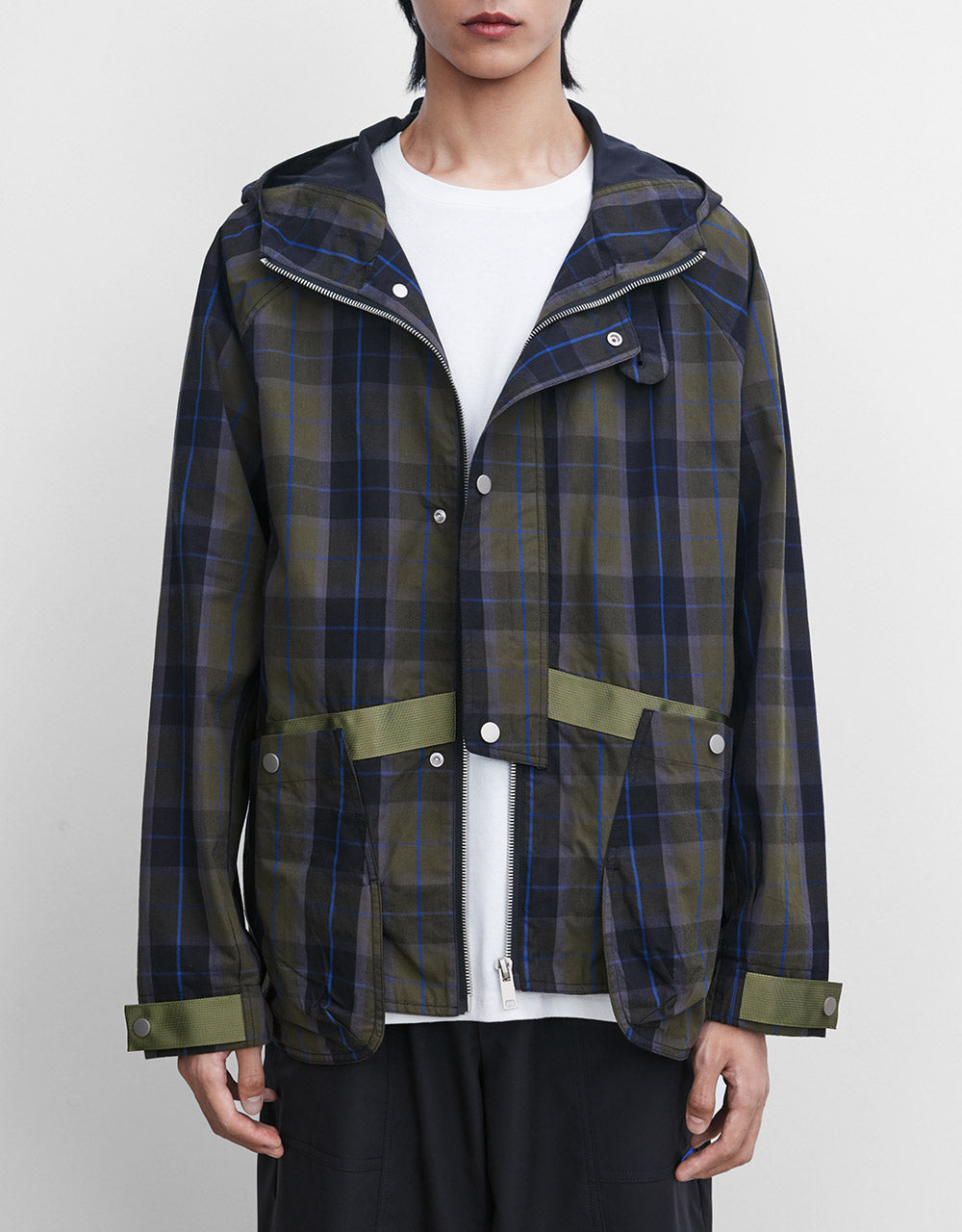 Plaid Hooded Jacket