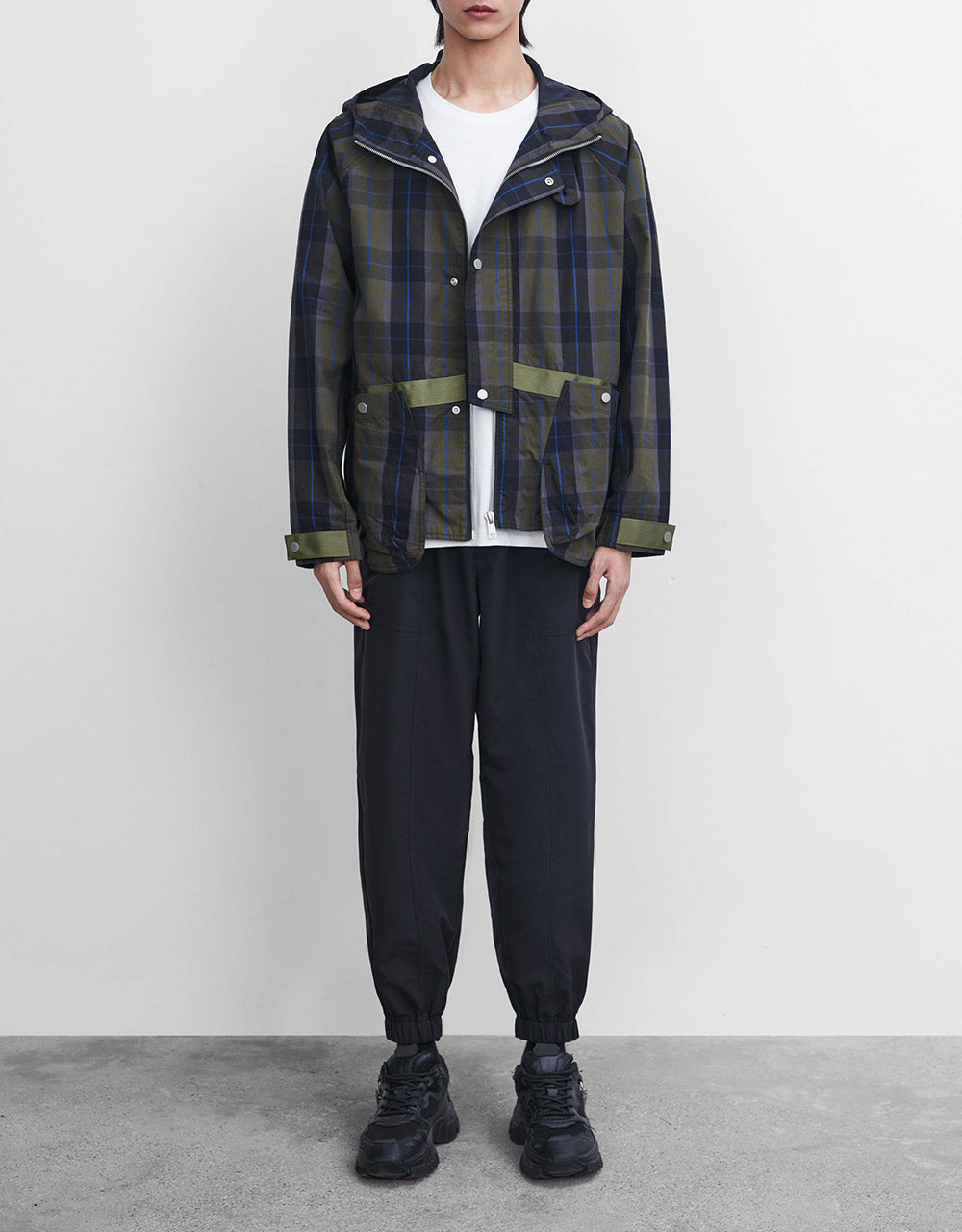 Plaid Hooded Jacket
