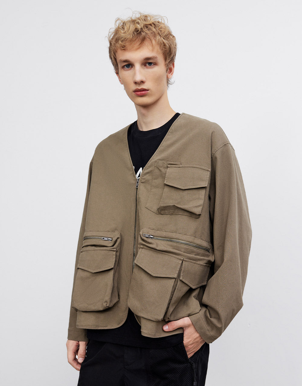 Utility Pocket Oversized Jacket