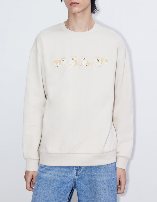 Animal Embroidered Sweatshirt